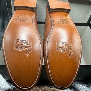 Mercanti Fiorentini Brown Leather Slip-On Loafers NEVER WORN | size 11.5